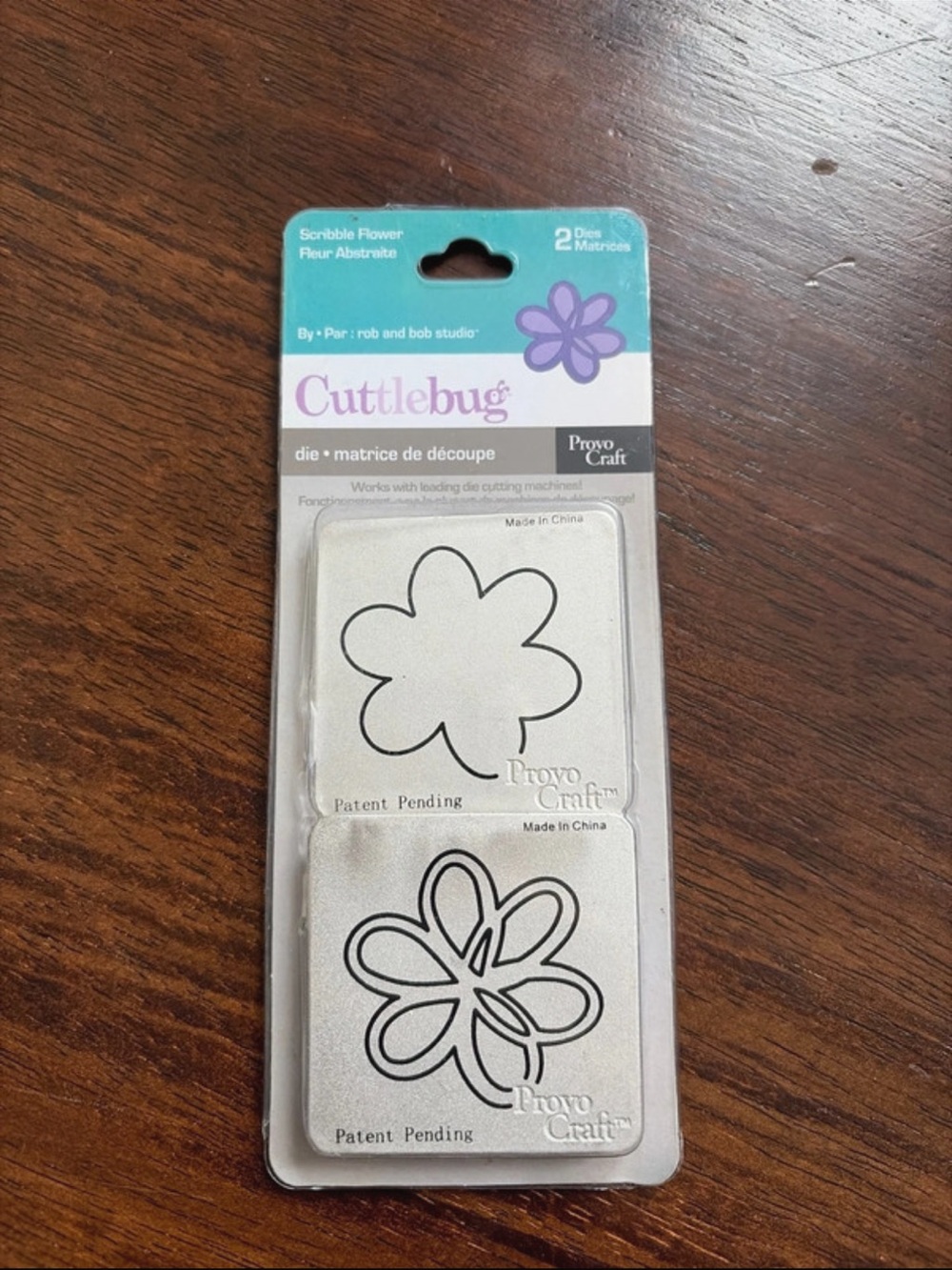 Cuttlebug Scribble Flower Die Set